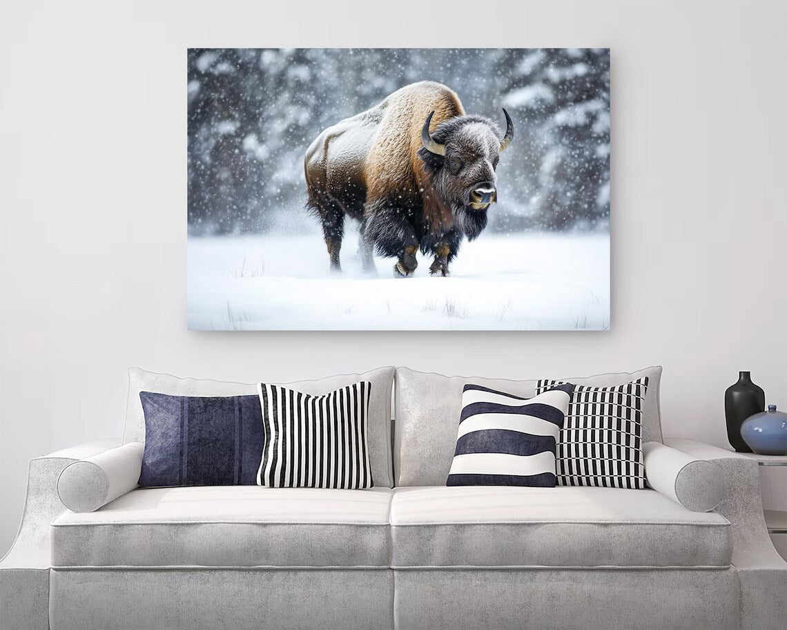 Bison Canvas Print • Bison Canvas Wall Art